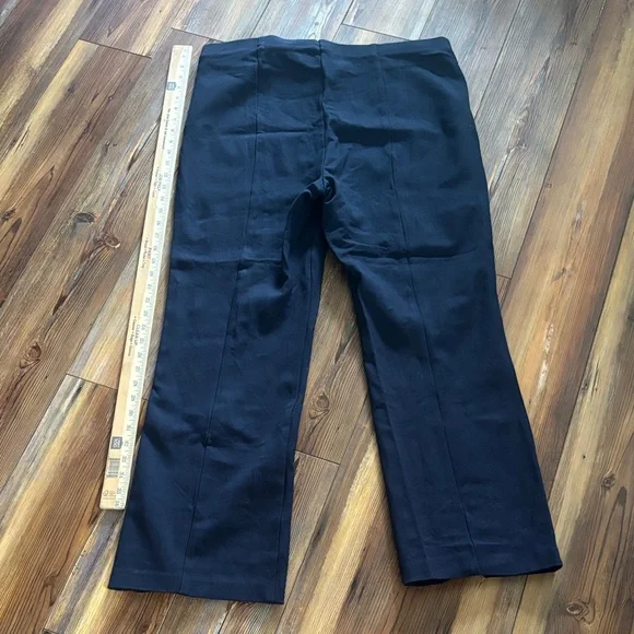 BANANA REPUBLIC NAVY FLARE EVERYWHERE PONTE PULL-ON PANT XL TALL - Picture 10 of 10